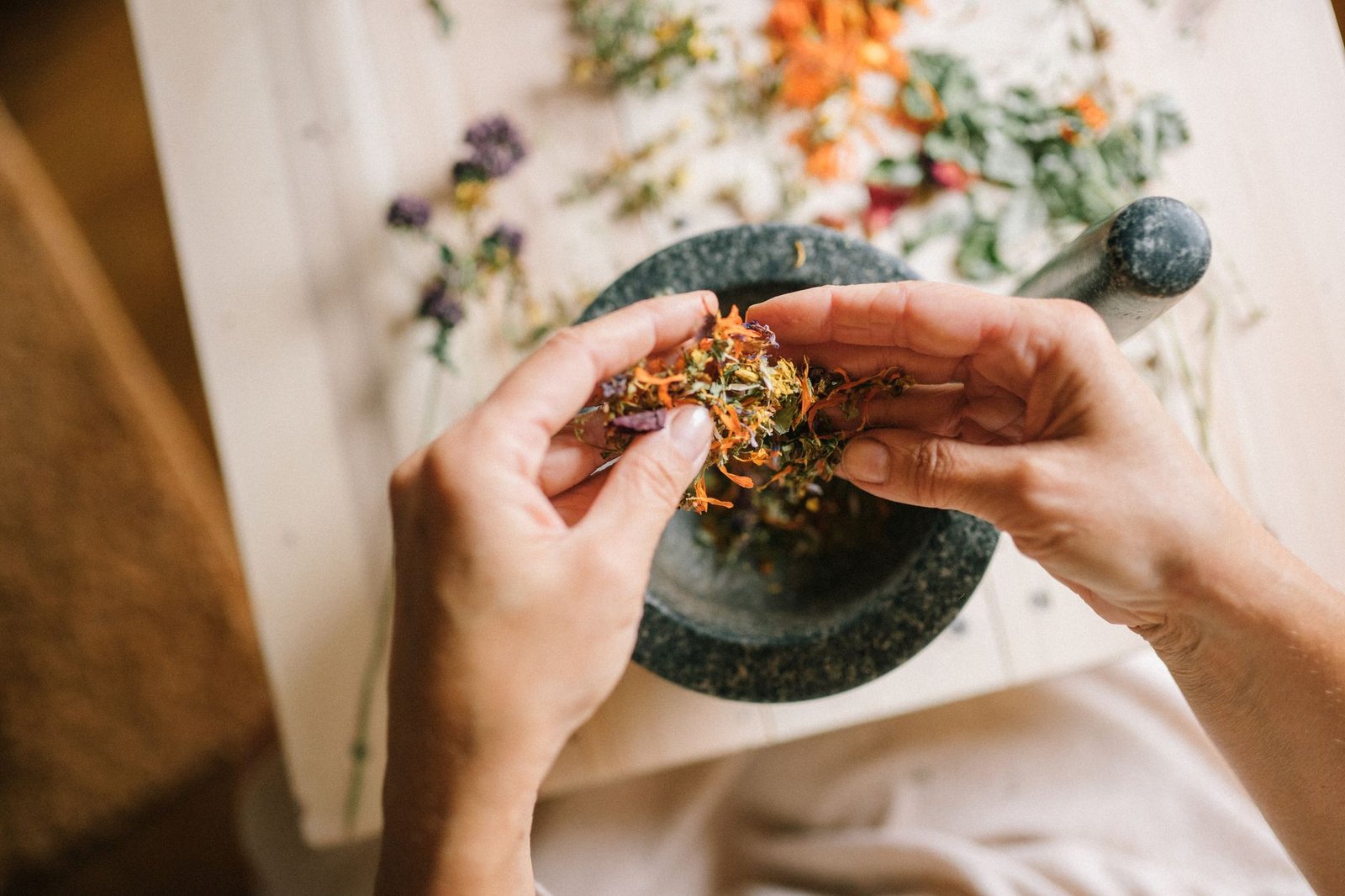 Herbalist at work